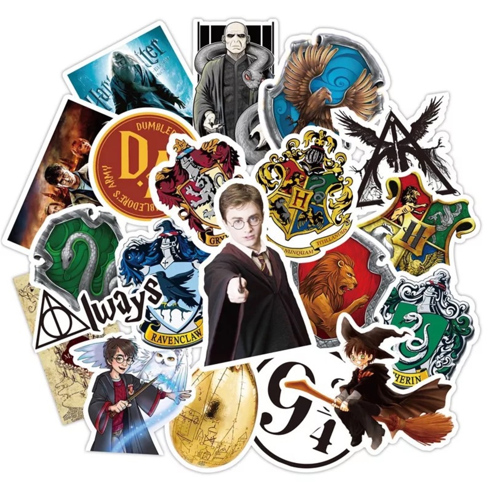 50pcs Harry Potter Waterproof Vinyl Decal Stickers